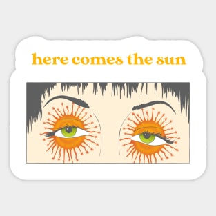 Here Comes The Sun Summer Sticker